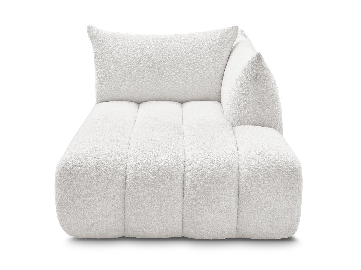 Méridienne pour canapé modulable AZRA tissu bouclette