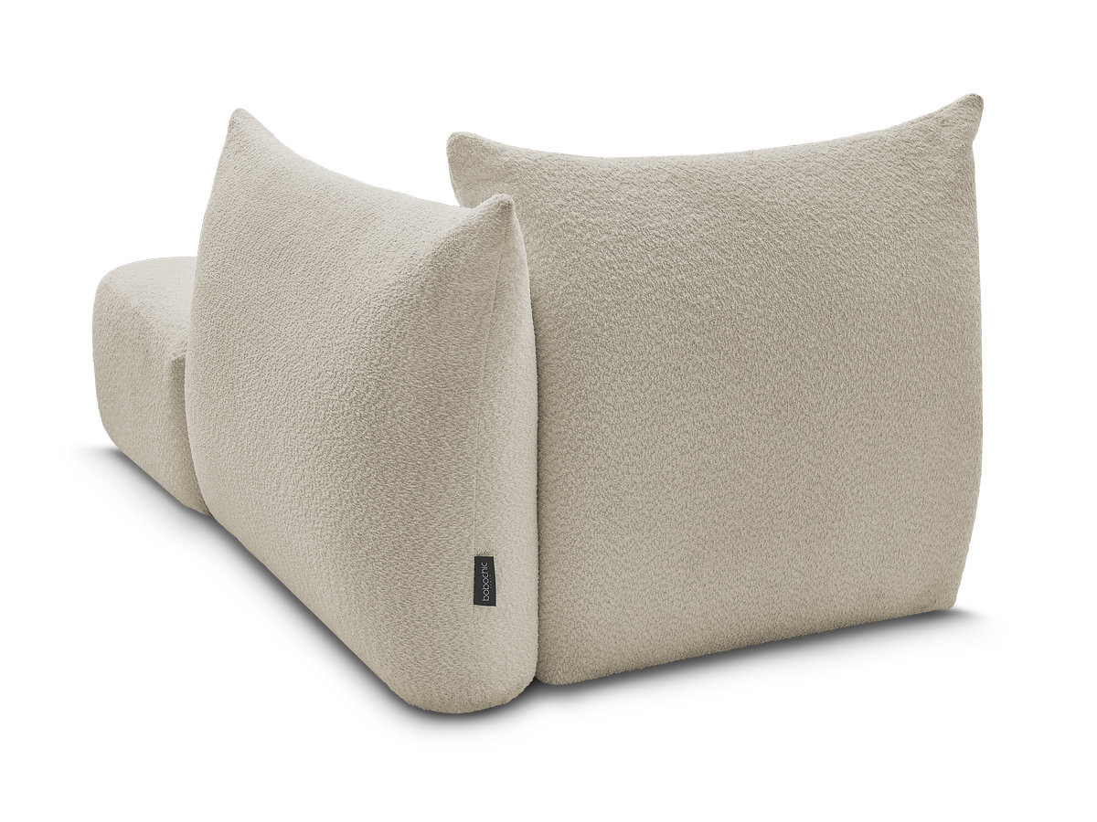 Méridienne pour canapé modulable AZRA tissu bouclette