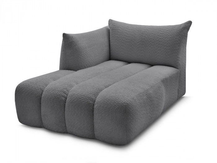 Méridienne pour canapé modulable AZRA tissu bouclette