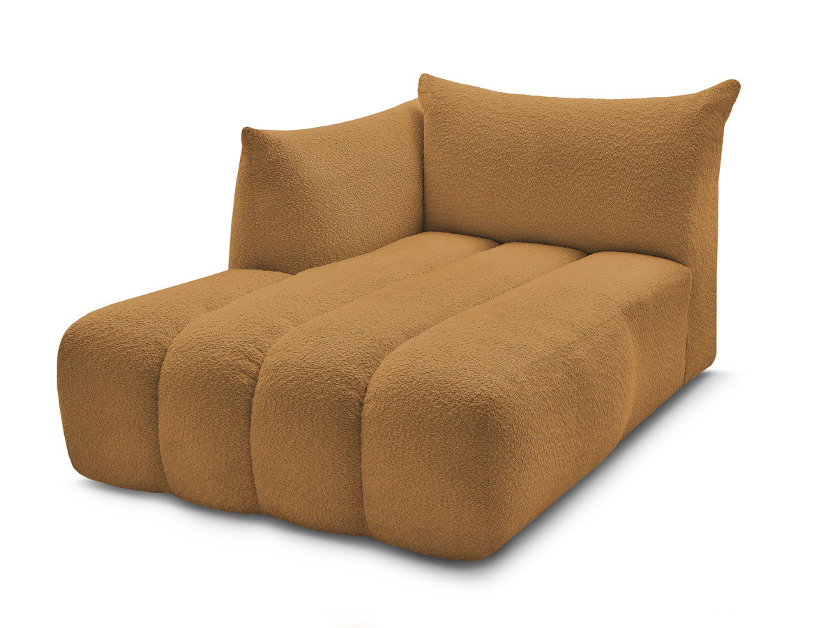 Méridienne pour canapé modulable AZRA tissu bouclette