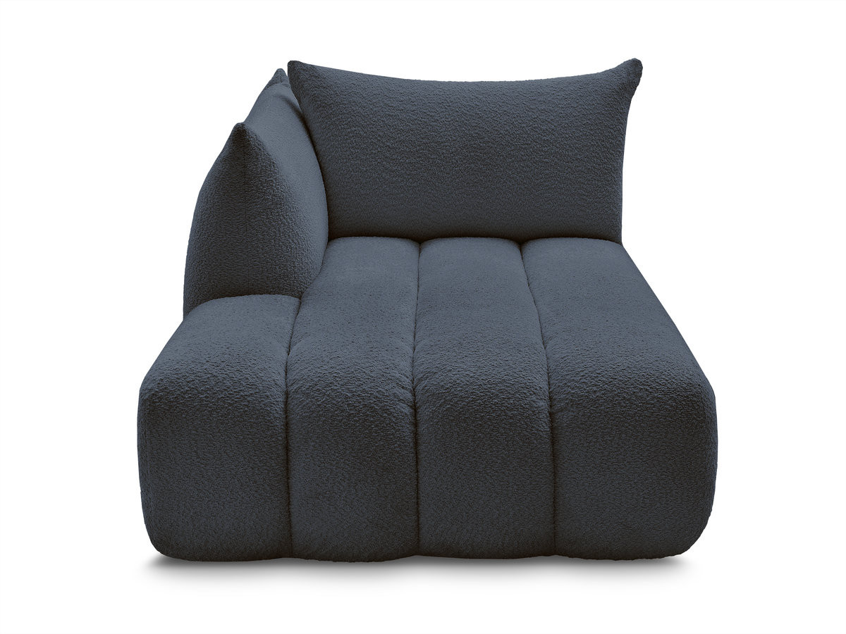 Méridienne pour canapé modulable AZRA tissu bouclette