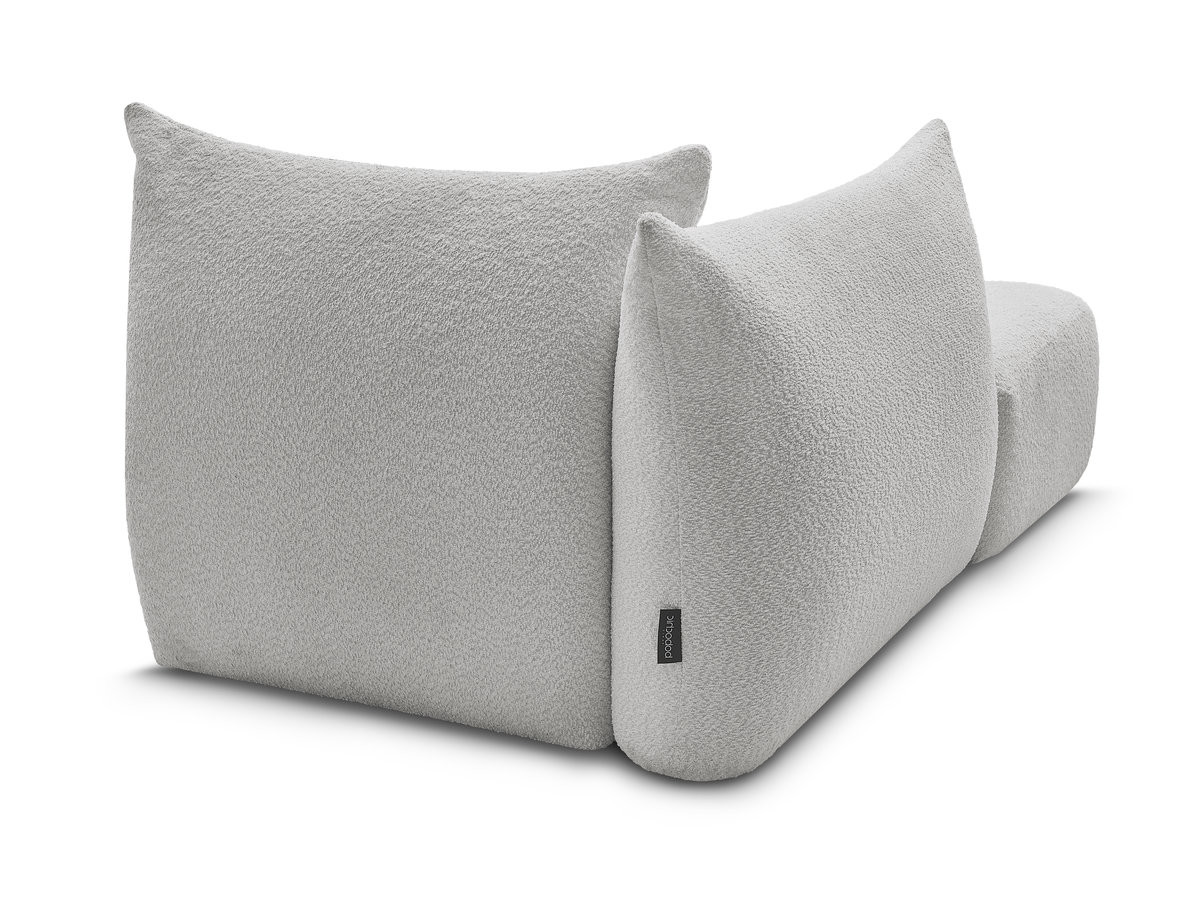 Méridienne pour canapé modulable AZRA tissu bouclette