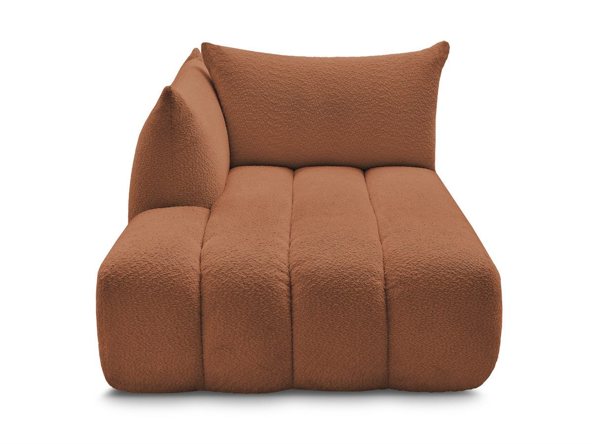 Méridienne pour canapé modulable AZRA tissu bouclette