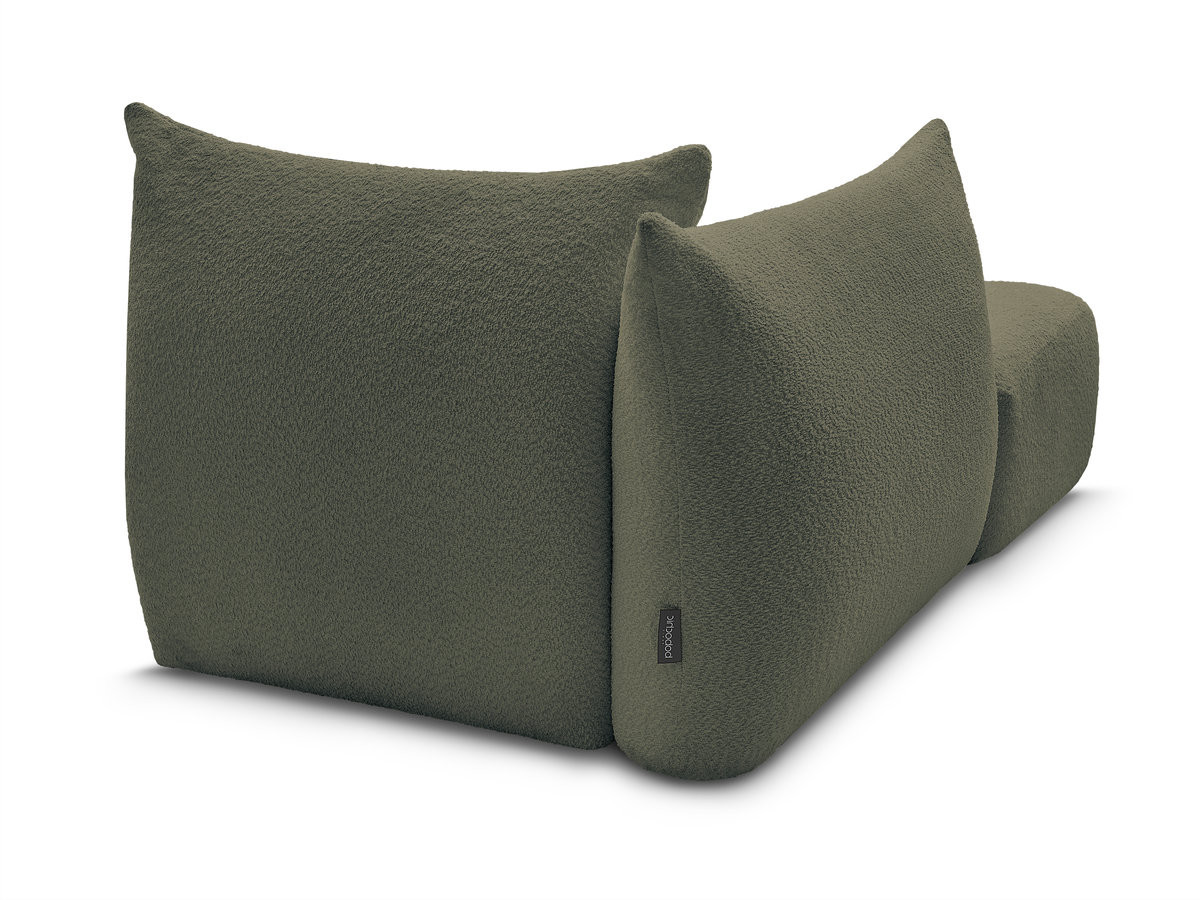 Méridienne pour canapé modulable AZRA tissu bouclette