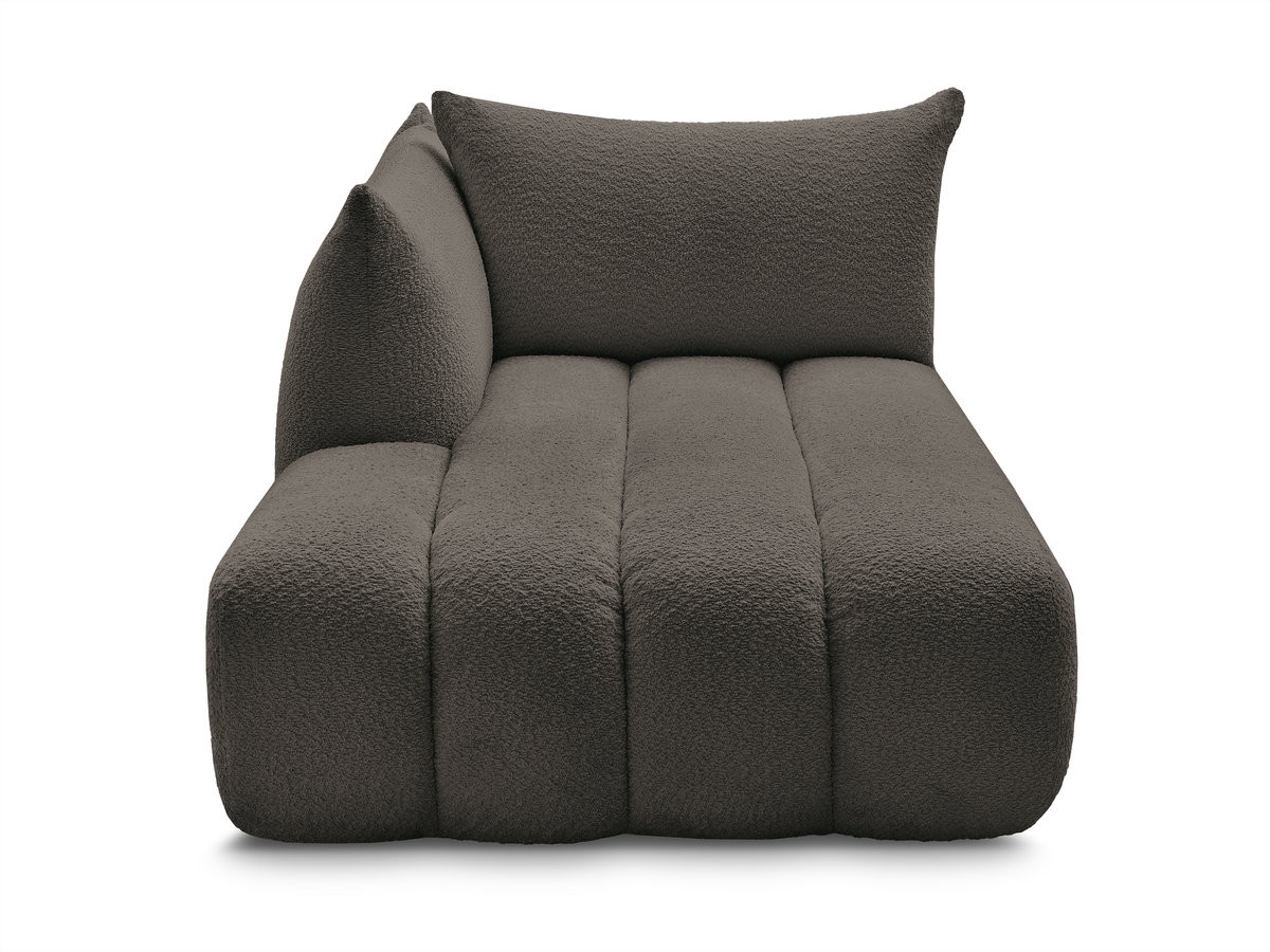 Méridienne pour canapé modulable AZRA tissu bouclette