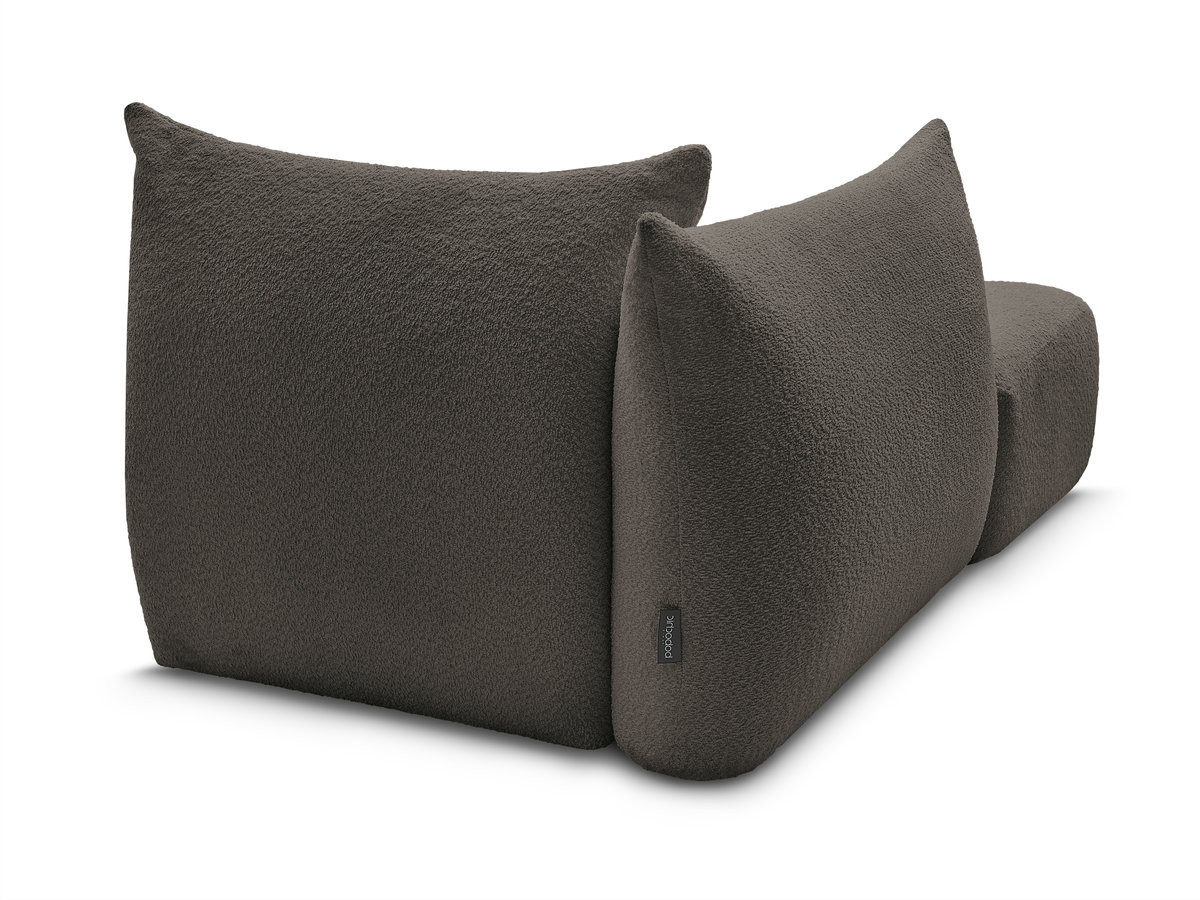 Méridienne pour canapé modulable AZRA tissu bouclette