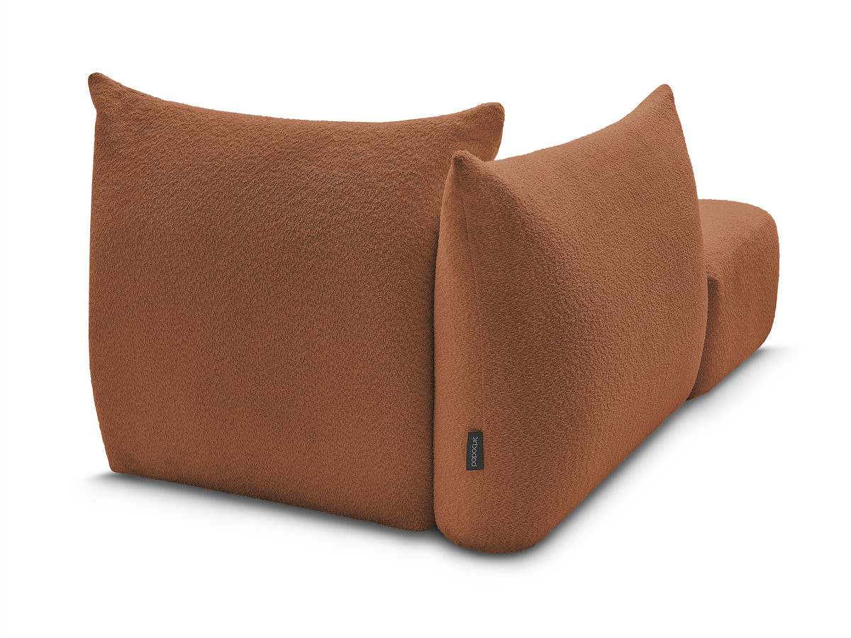 Méridienne pour canapé modulable AZRA tissu bouclette