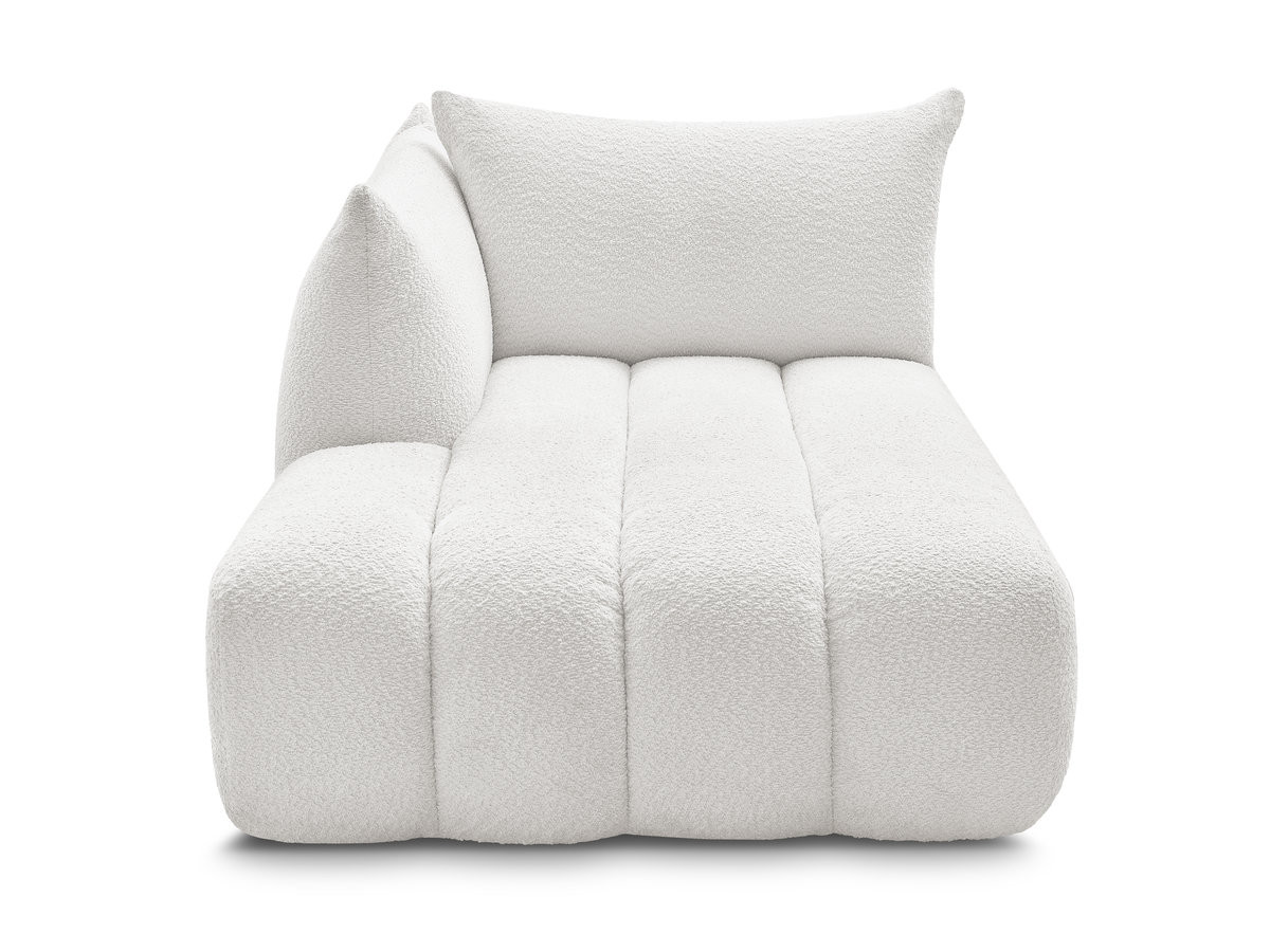 Méridienne pour canapé modulable AZRA tissu bouclette