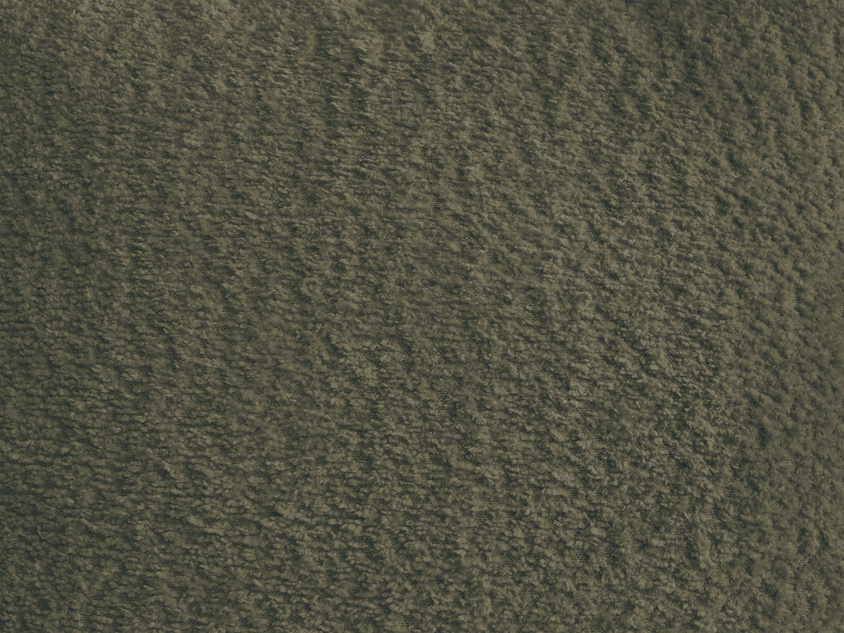 Chauffeuse 1 place incurvée pour canapé modulable AZRA tissu bouclette