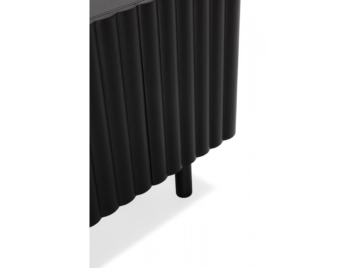 Buffet 4 portes 160 cm GABRIEL bois massif de manguier noir — vue 5