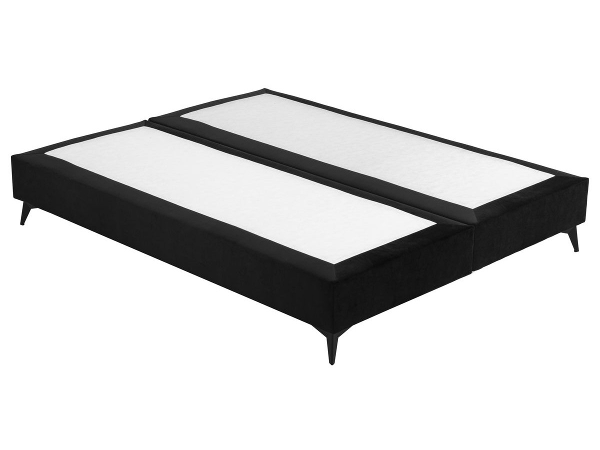 MON HARMONIE gestoffeerde bedbodem met zwevende lattenbodem van meerlaags kunststof.