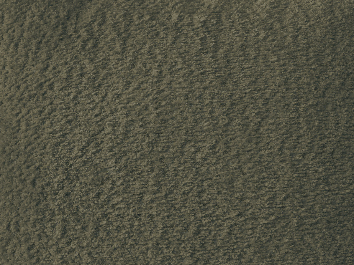 Canapé incurvé fixe 4 places AZRA tissu bouclette