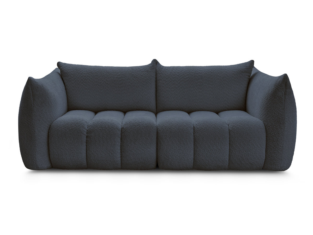 Canapé droit fixe 3 places AZRA tissu bouclette