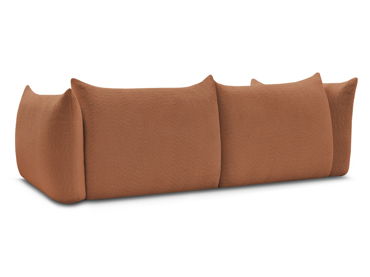 Canapé droit fixe 4 places AZRA tissu bouclette