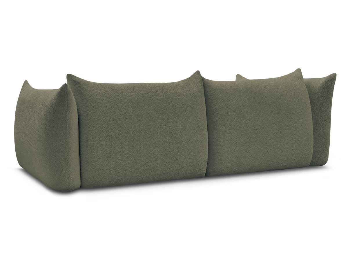 Canapé droit fixe 4 places AZRA tissu bouclette