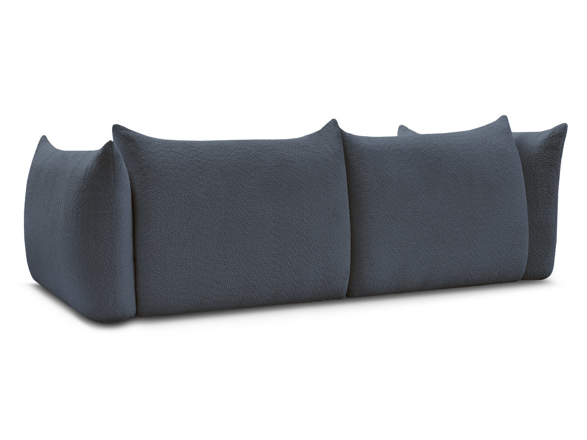 Canapé droit fixe 4 places AZRA tissu bouclette