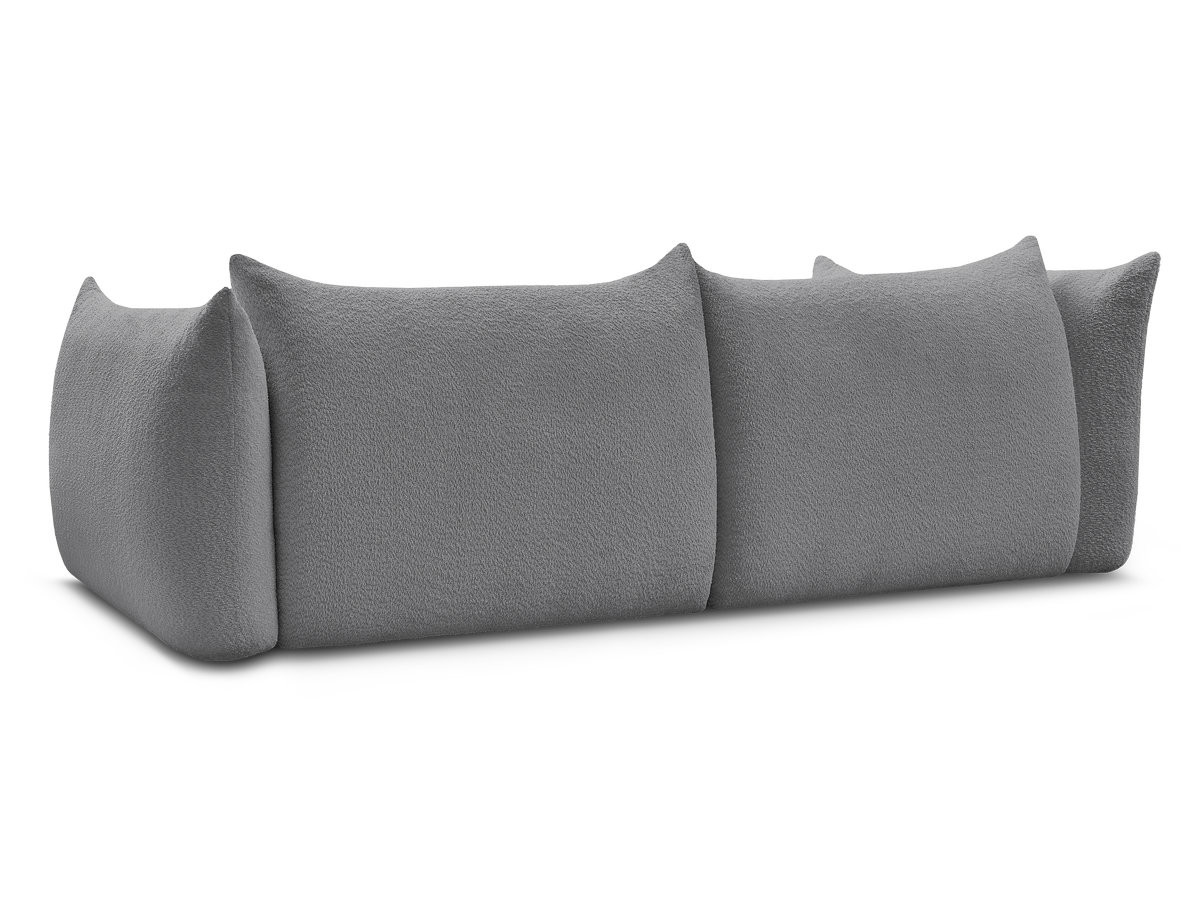 Canapé droit fixe 4 places AZRA tissu bouclette