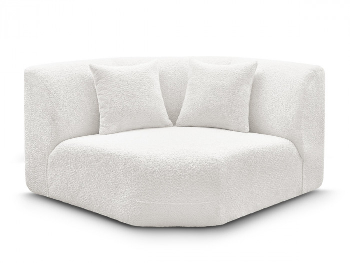 Grand angle pour canapé modulable ANDA tissu chenille