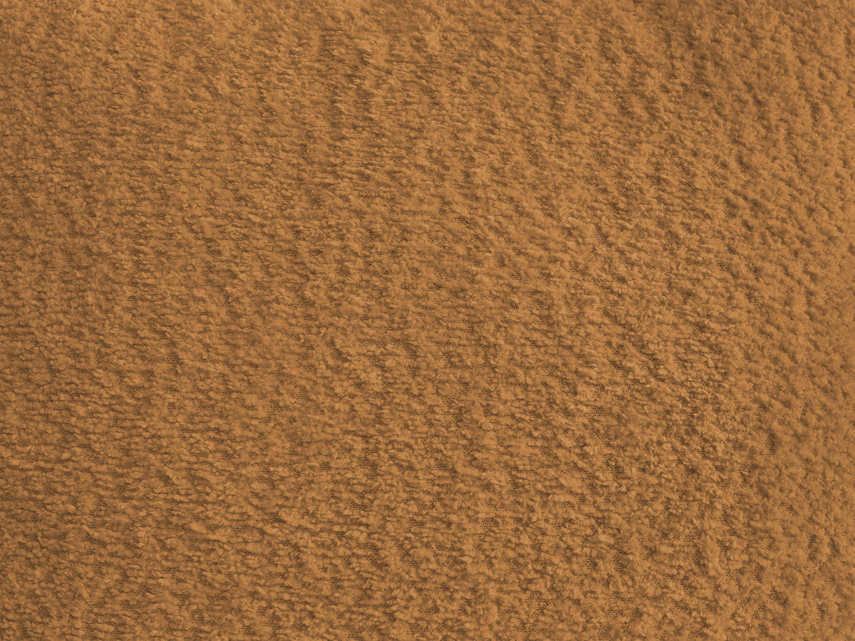 Canapé droit fixe 4 places AZRA tissu bouclette avec pouf