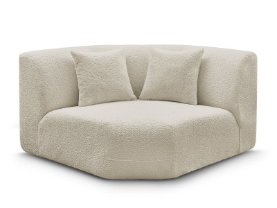 Grand angle pour canapé modulable ANDA tissu chenille