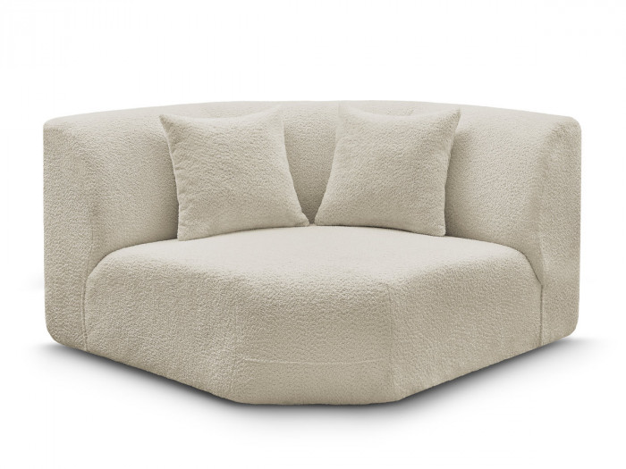 Grand angle pour canapé modulable ANDA tissu chenille