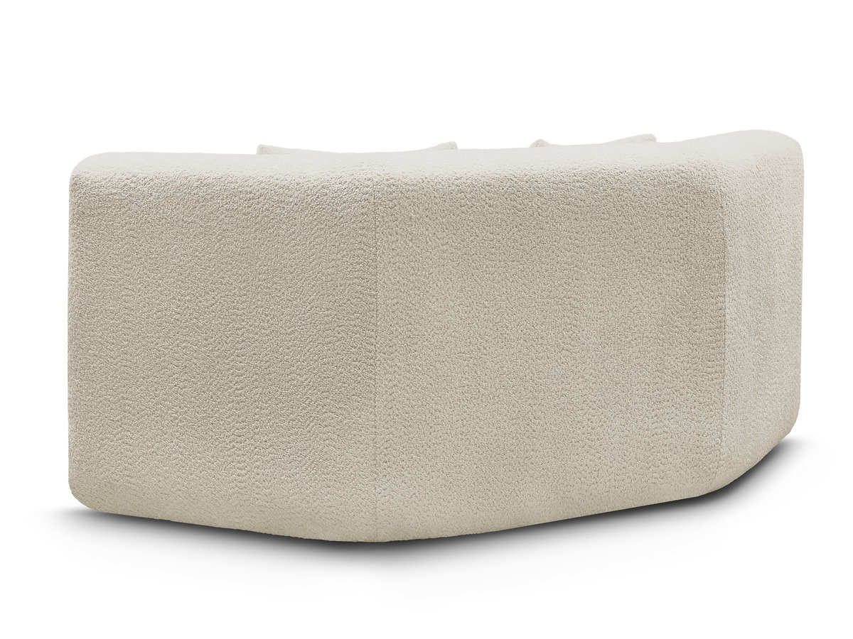 Grand angle pour canapé modulable ANDA chenille beige — vue 5