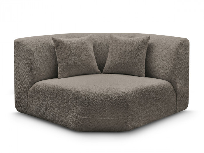 Grand angle pour canapé modulable ANDA tissu chenille