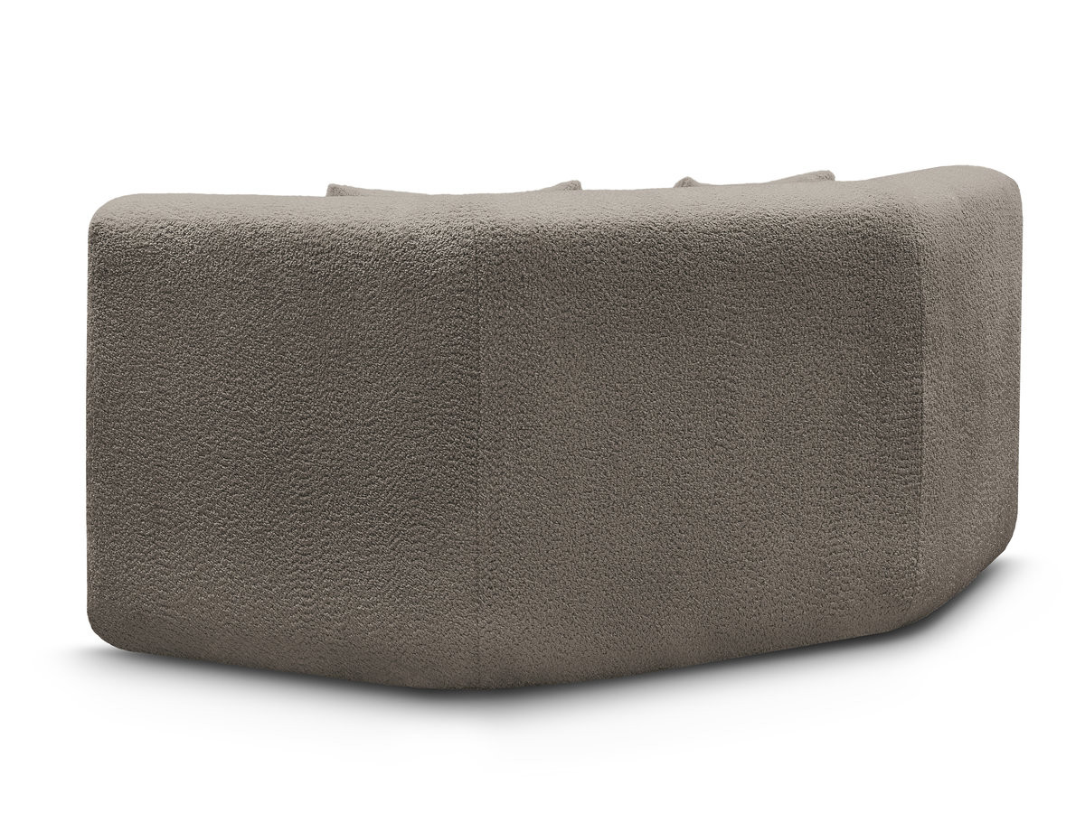 Grand angle pour canapé modulable ANDA chenille taupe — vue 5