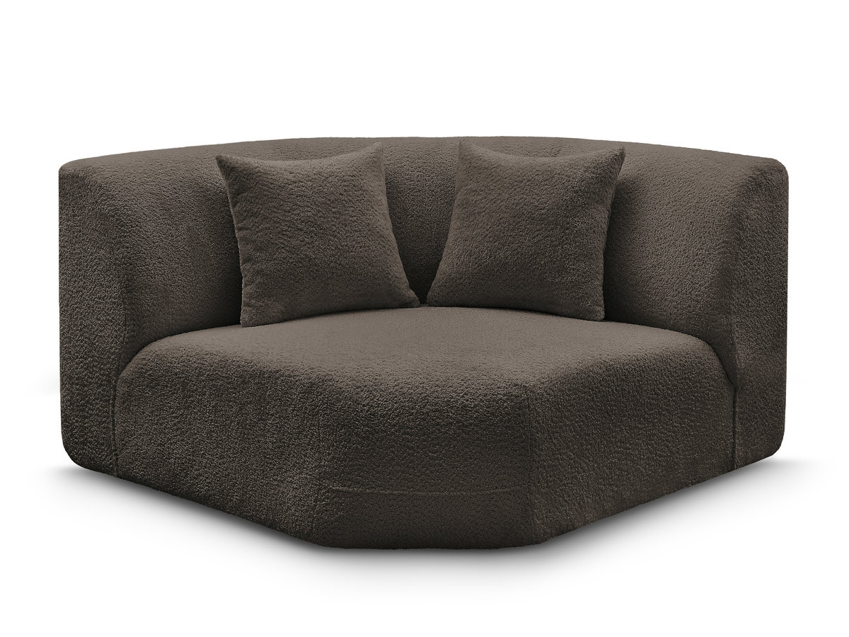 Grand angle pour canapé modulable ANDA tissu chenille