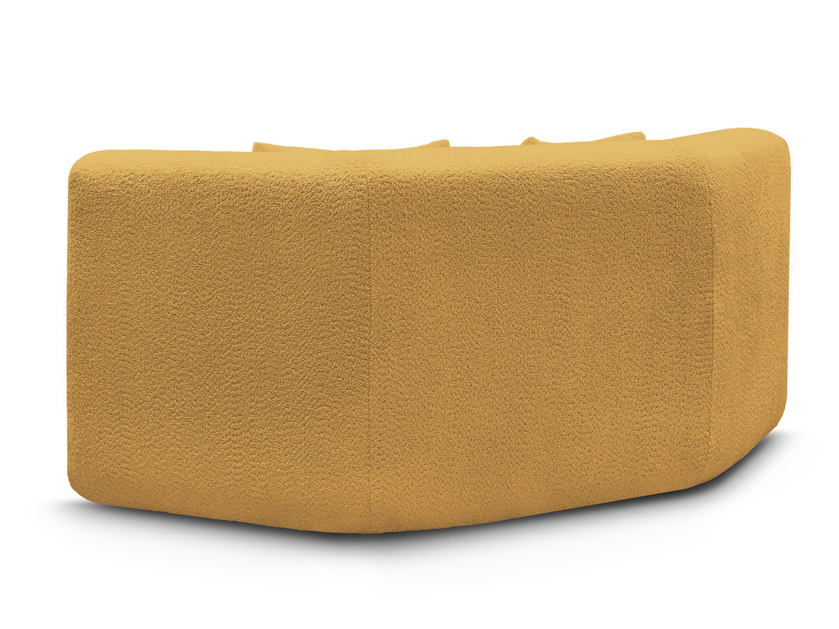 Grand angle pour canapé modulable ANDA chenille jaune — vue 5