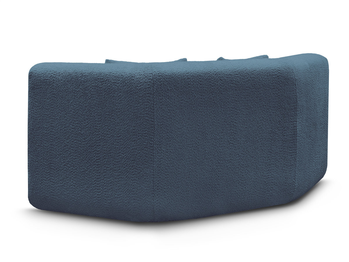 Grand angle pour canapé modulable ANDA chenille bleu clair — vue 5