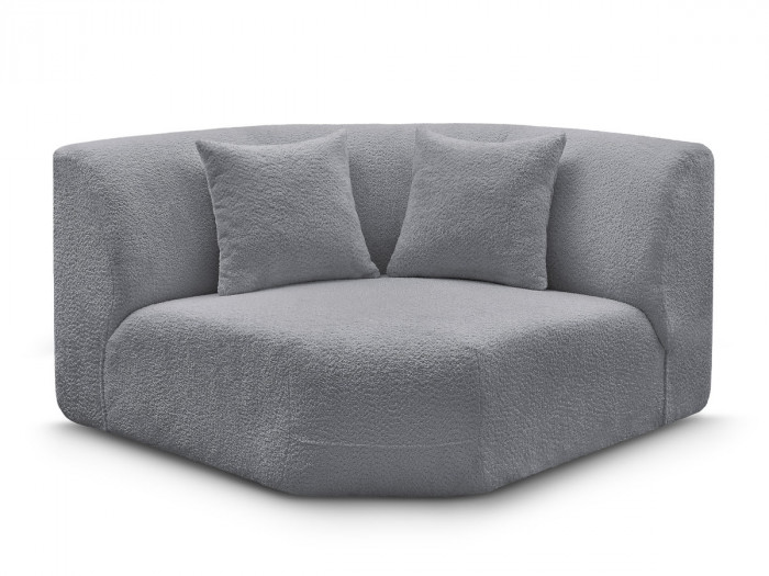 Grand angle pour canapé modulable ANDA tissu chenille