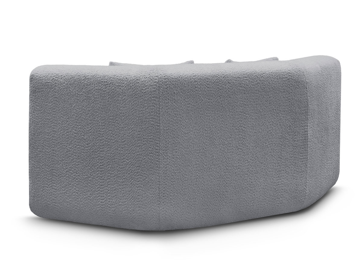 Grand angle pour canapé modulable ANDA chenille gris — vue 5