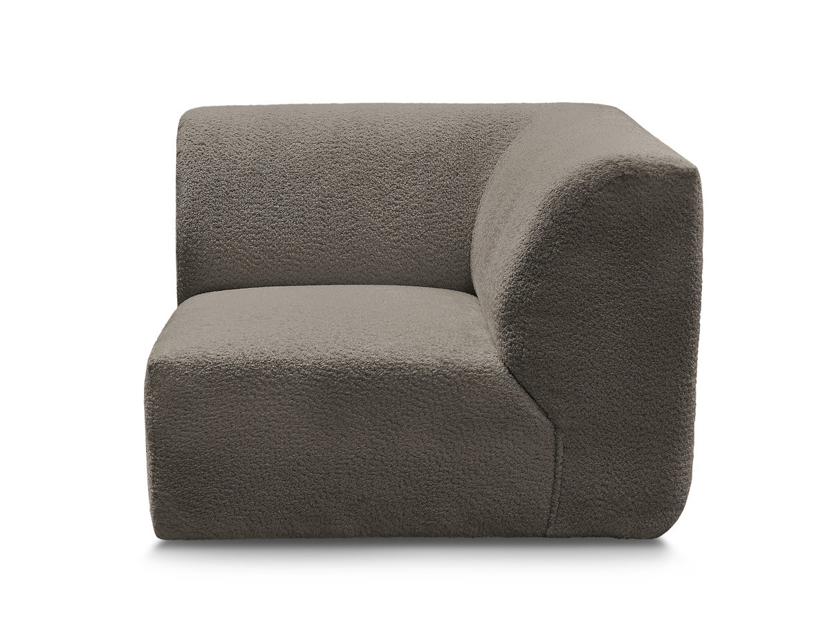 Petit angle pour canapé modulable ANDA chenille taupe — vue 6