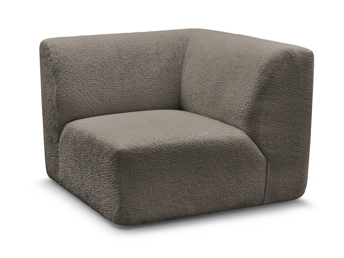 petit angle pour canapé modulable anda tissu chenille gekleurd taupe