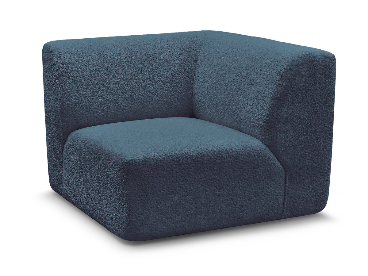 petit angle pour canapé modulable anda tissu chenille gekleurd bleu clair