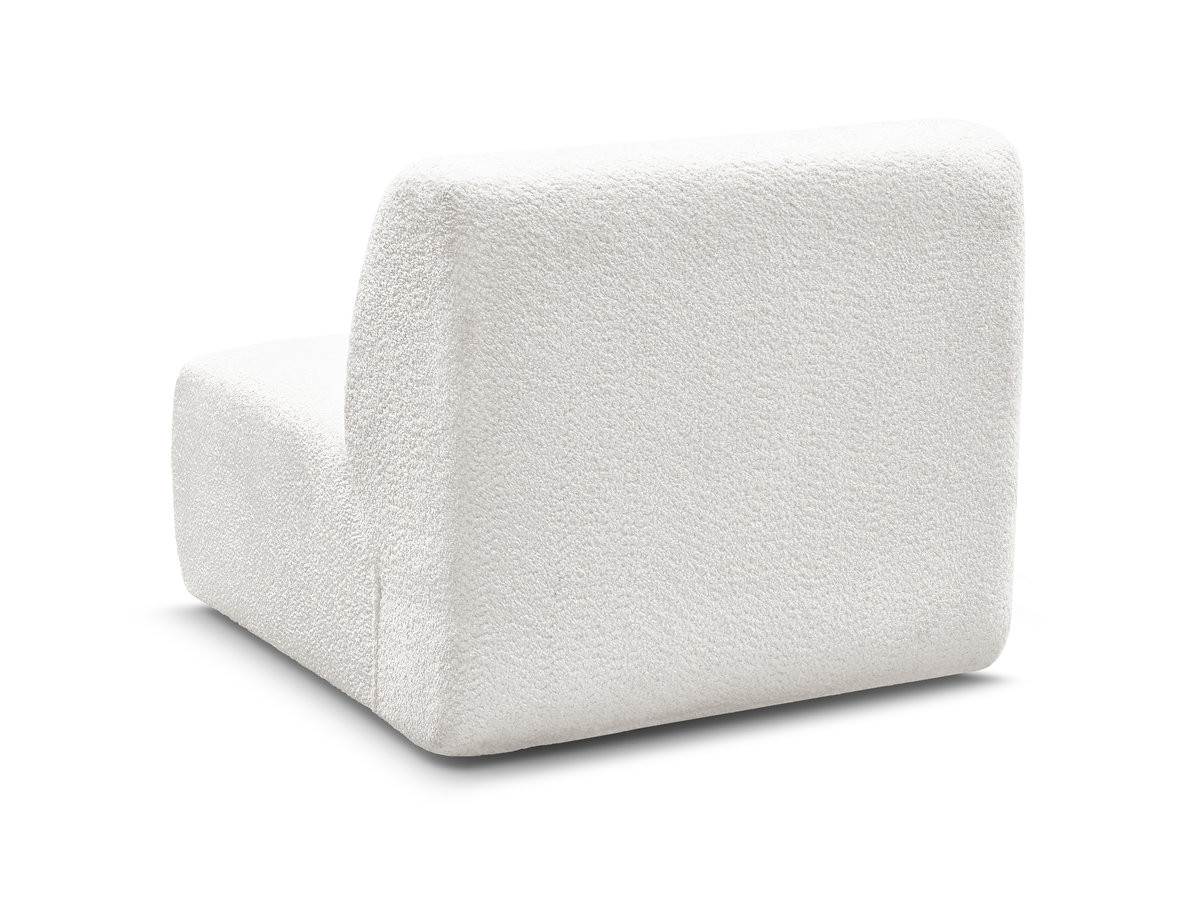 Chauffeuse 1 place sans accoudoir pour canapé modulable ANDA tissu chenille