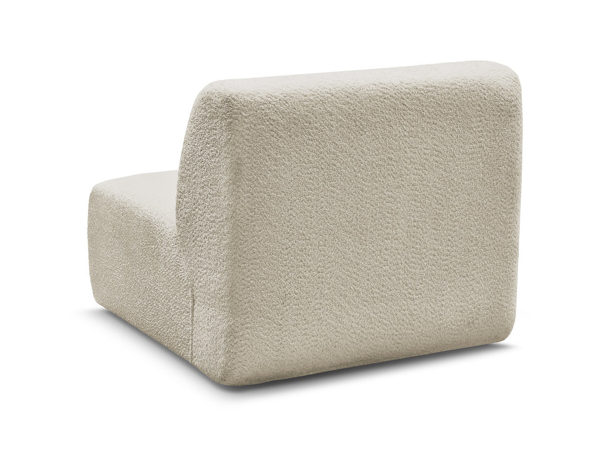 Chauffeuse 1 place sans accoudoir pour canapé modulable ANDA tissu chenille