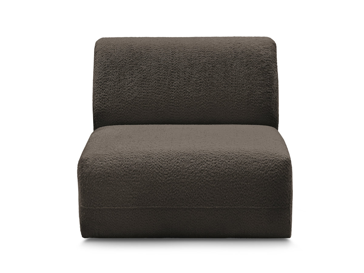 Chauffeuse 1 place sans accoudoir pour canapé modulable ANDA tissu chenille