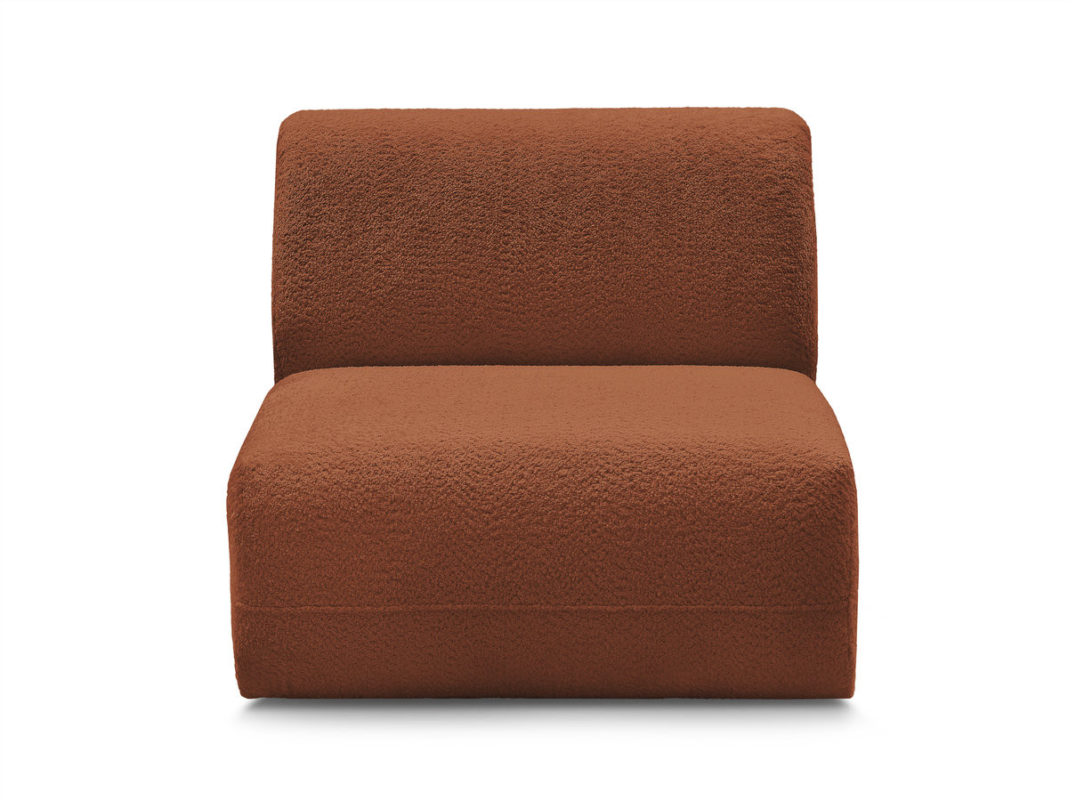 Chauffeuse 1 place sans accoudoir pour canapé modulable ANDA tissu chenille