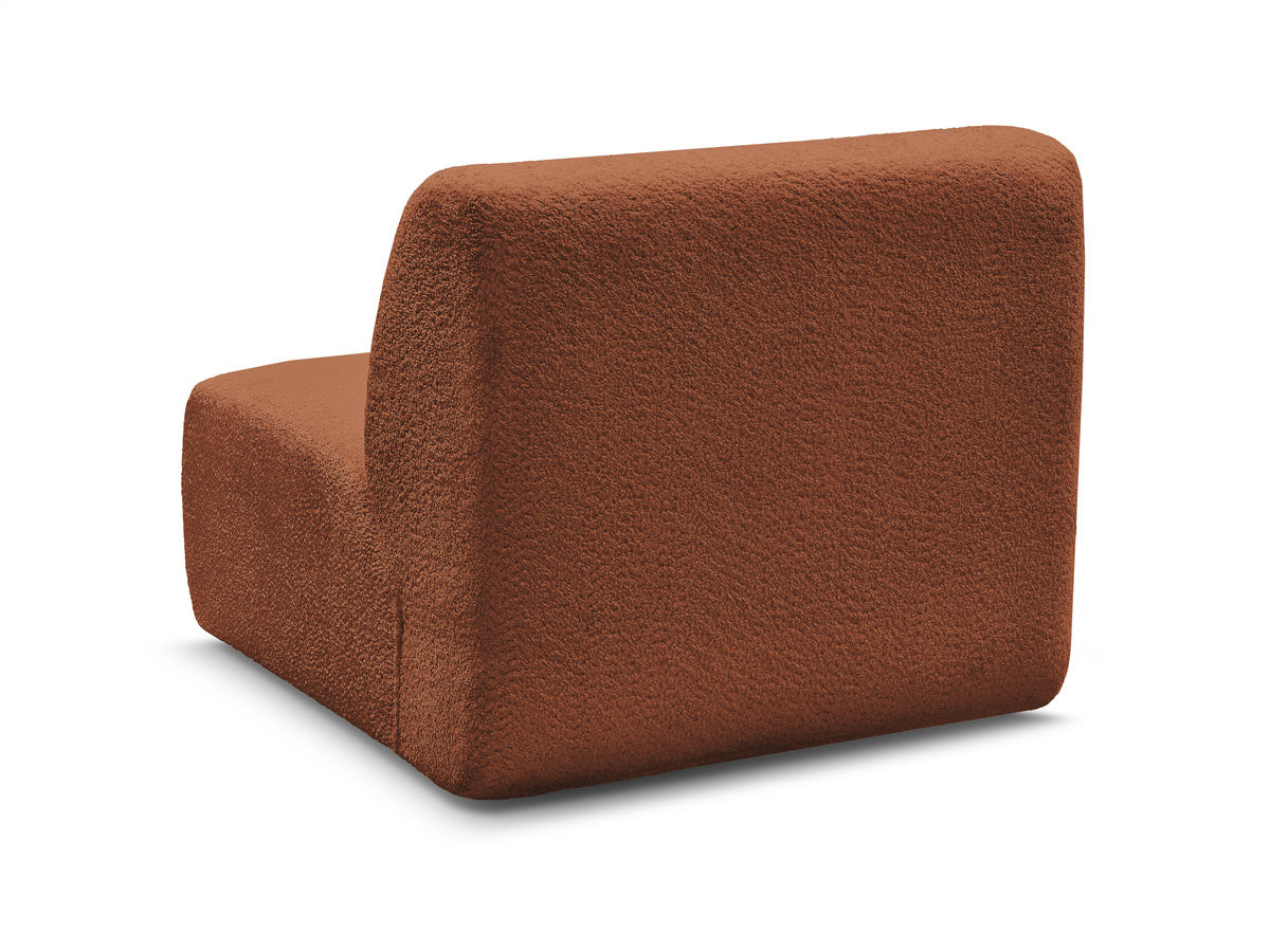 Chauffeuse 1 place sans accoudoir pour canapé modulable ANDA tissu chenille