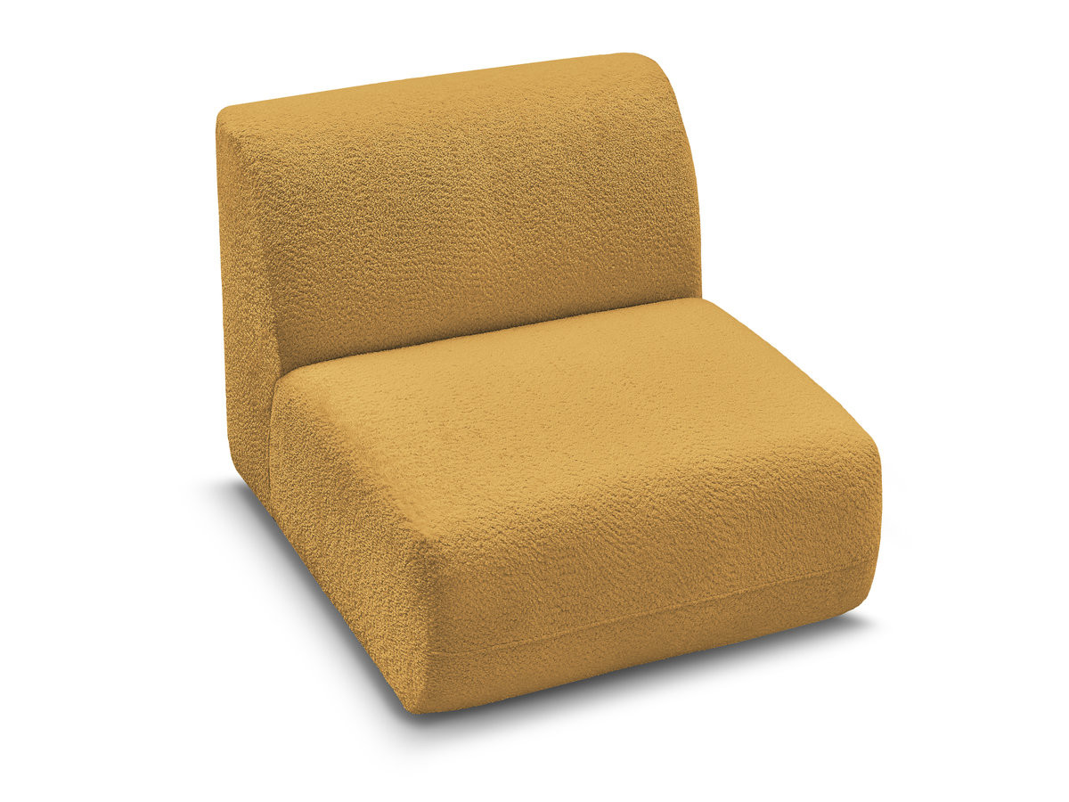 Chauffeuse 1 place sans accoudoir pour canapé modulable ANDA tissu chenille
