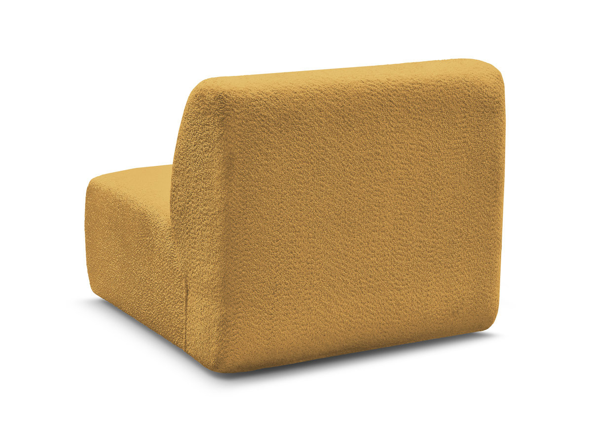 Chauffeuse 1 place sans accoudoir pour canapé modulable ANDA tissu chenille