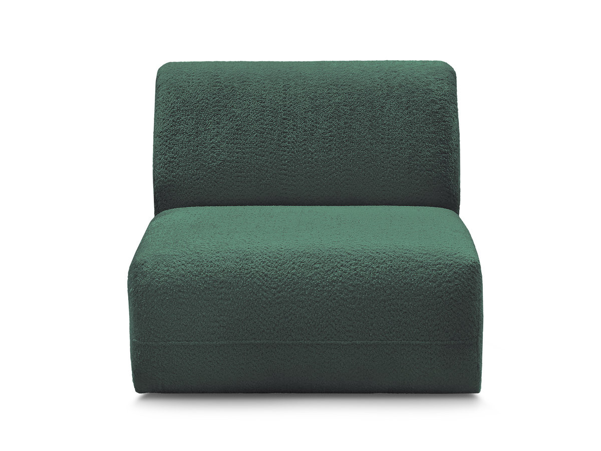 Chauffeuse 1 place sans accoudoir pour canapé modulable ANDA tissu chenille