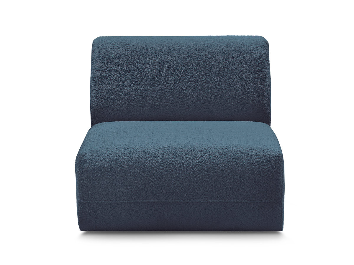 Chauffeuse 1 place sans accoudoir pour canapé modulable ANDA tissu chenille