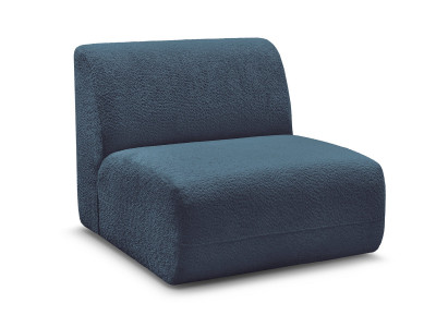 Chauffeuse 1 place sans accoudoir pour canapé modulable ANDA tissu chenille