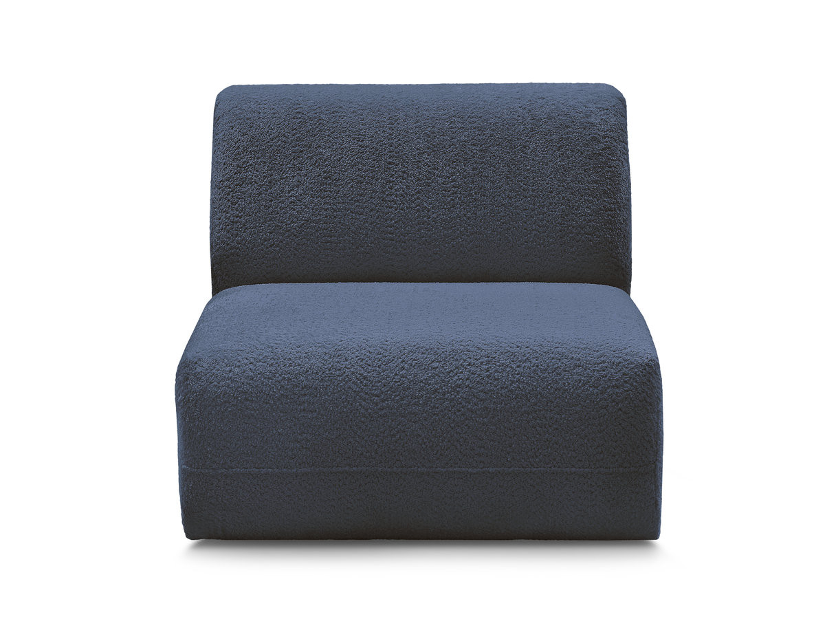 Chauffeuse 1 place sans accoudoir pour canapé modulable ANDA tissu chenille