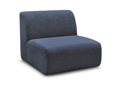 Chauffeuse 1 place sans accoudoir pour canapé modulable ANDA tissu chenille