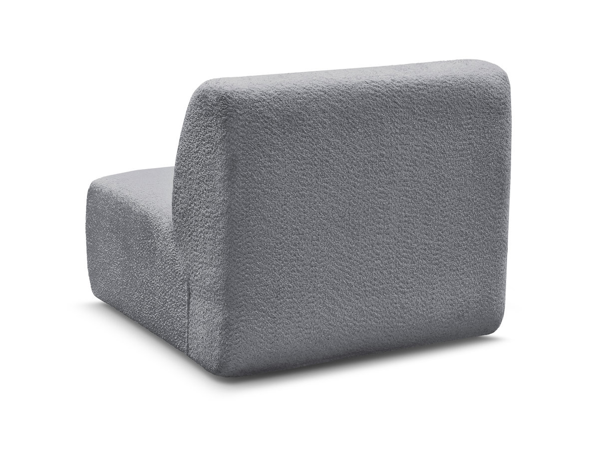 Chauffeuse 1 place sans accoudoir pour canapé modulable ANDA tissu chenille