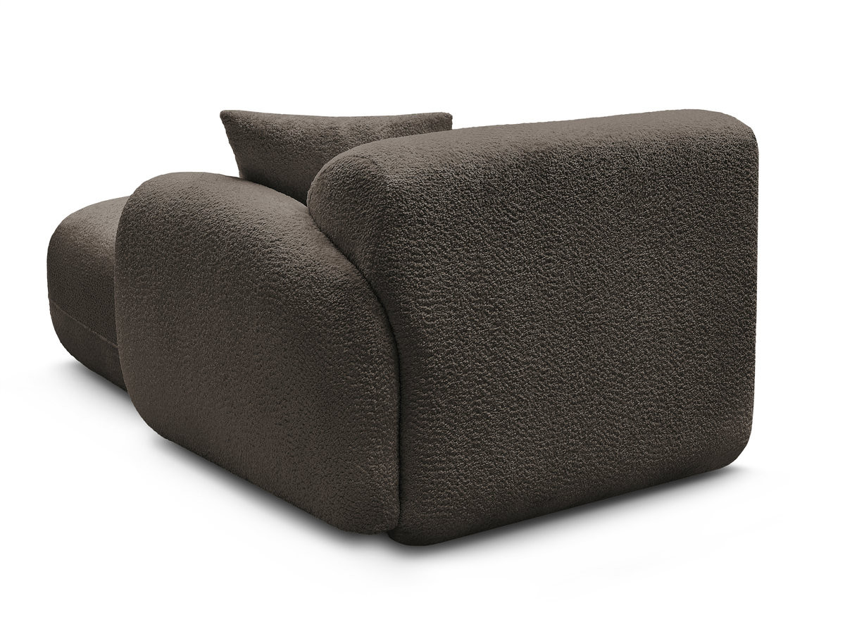 Méridienne avec accoudoir pour canapé modulable ANDA tissu chenille